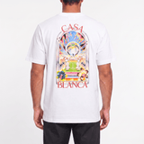 Casablanca Tennis Landscape Short Sleeve T-Shirt in White - Boinclo - Outlet Sale Under Retail