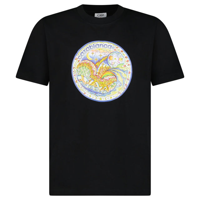 Casablanca The Four Elements T-Shirt in Black - Boinclo - Outlet Sale Under Retail