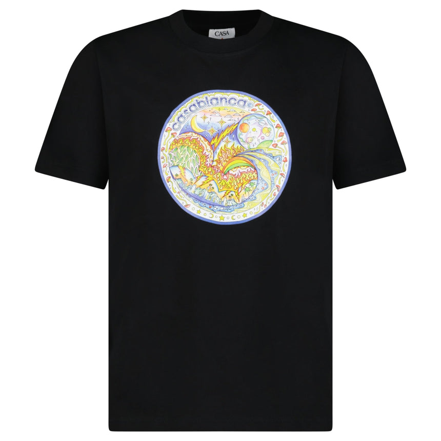Casablanca The Four Elements T-Shirt in Black - Boinclo - Outlet Sale Under Retail