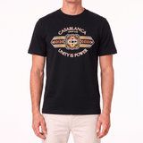 Casablanca "Unity Is Power" Printed T-Shirt in Black - Boinclo - Outlet Sale Under Retail
