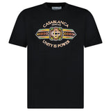 Casablanca "Unity Is Power" Printed T-Shirt in Black - Boinclo - Outlet Sale Under Retail