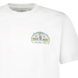 Casablanca Vue de Damas Printed T-Shirt in White - Boinclo - Outlet Sale Under Retail
