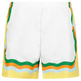 Casablanca "Waves" Contrast Border Printed Swim Shorts - Boinclo - Outlet Sale Under Retail