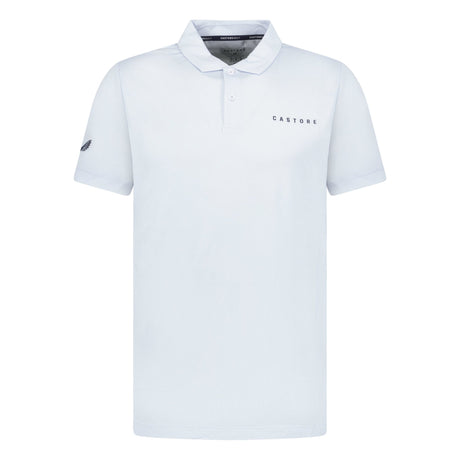 Castore Engineered Knit Golf Polo White/Light Blue - Boinclo - Outlet Sale Under Retail