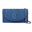 Christian Louboutin Denim Rhinestone Clutch in Cobalt Blue - Boinclo - Outlet Sale Under Retail