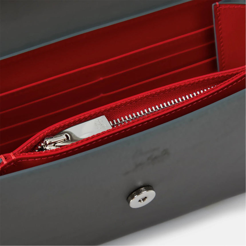 Christian Louboutin Explorafunk Wallet on Chain in Smoke Grey - Boinclo - Outlet Sale Under Retail