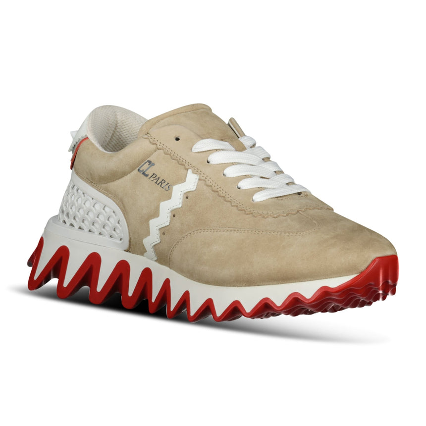 Christian Louboutin Loubishark Suede Trainers in Beige - Boinclo - Outlet Sale Under Retail