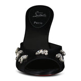 Christian Louboutin Degraqueen Embellished Open Toe Mules Black - Boinclo - Outlet Sale Under Retail