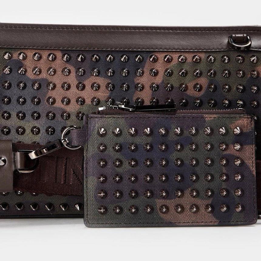 Christian Louboutin Funky Crossbody Bag in Café Green Met - Boinclo - Outlet Sale Under Retail