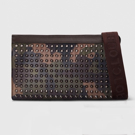 Christian Louboutin Funky Crossbody Bag in Café Green Met - Boinclo - Outlet Sale Under Retail