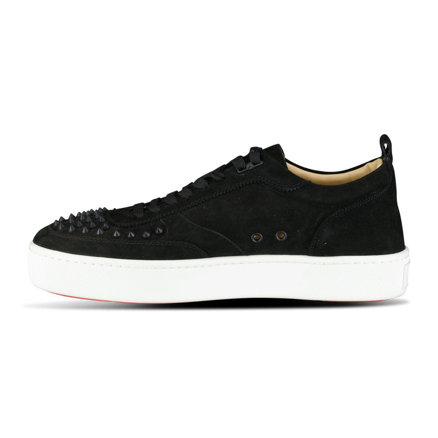 Christian Louboutin Happy Rui Suede Low Top Trainers Black - Boinclo - Outlet Sale Under Retail