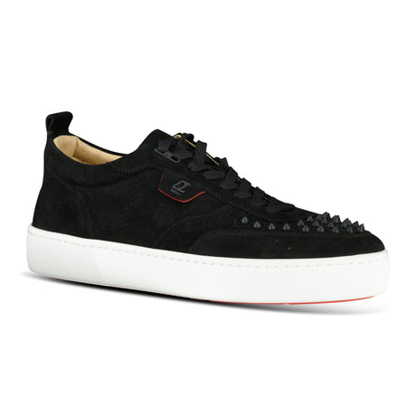 Christian Louboutin Happy Rui Suede Low Top Trainers Black - Boinclo - Outlet Sale Under Retail