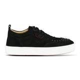 Christian Louboutin Happy Rui Suede Low Top Trainers Black - Boinclo - Outlet Sale Under Retail