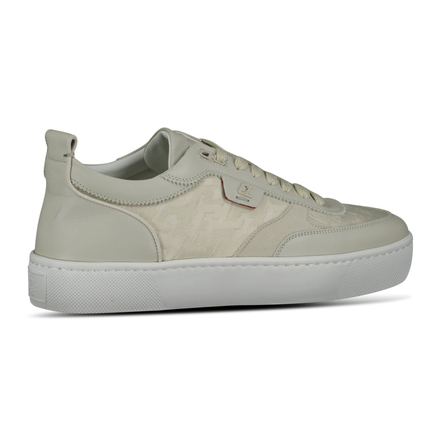 Christian Louboutin Happyrui Leather Low Top Trainers in Beige - Boinclo - Outlet Sale Under Retail