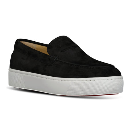 Christian Louboutin Paqueboat Suede Penny Loafers in Black - Boinclo - Outlet Sale Under Retail