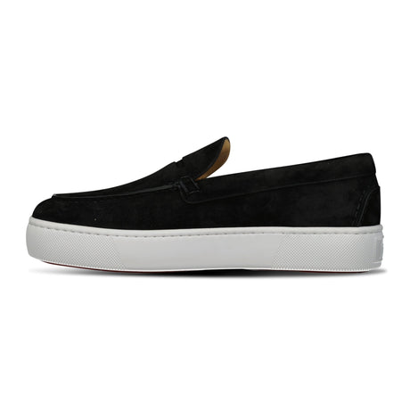Christian Louboutin Paqueboat Suede Penny Loafers in Black - Boinclo - Outlet Sale Under Retail