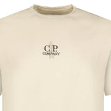 CP Company 1020 Jersey Short Sleeve Embroidery T-Shirt in Beige - Boinclo - Outlet Sale Under Retail