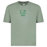 CP Company 20/1 Jersey Boxy Logo T-Shirt Thyme Green - Boinclo - Outlet Sale Under Retail