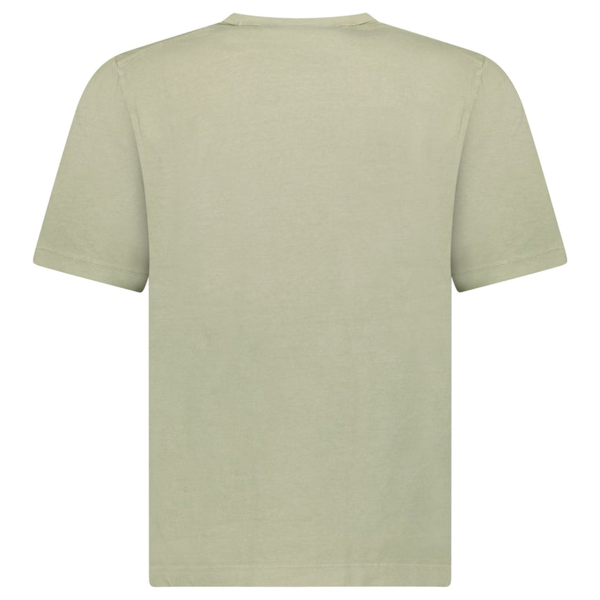 CP Company 20/1 Jersey Graphic T-Shirt in Moss Green - Boinclo - Outlet Sale Under Retail