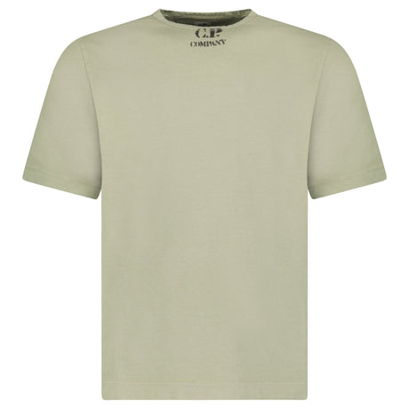 CP Company 20/1 Jersey Graphic T-Shirt in Moss Green - Boinclo - Outlet Sale Under Retail