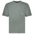CP Company 24/1 Piquet Pigment Dyed T-Shirt in Gunmetal Grey - Boinclo - Outlet Sale Under Retail
