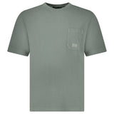 CP Company 24/1 Piquet Pigment Dyed T-Shirt in Gunmetal Grey - Boinclo - Outlet Sale Under Retail