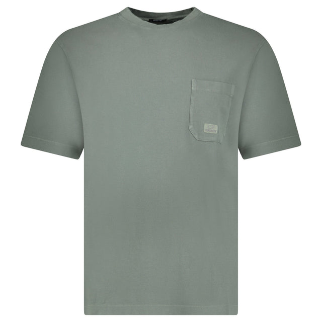 CP Company 24/1 Piquet Pigment Dyed T-Shirt in Gunmetal Grey - Boinclo - Outlet Sale Under Retail