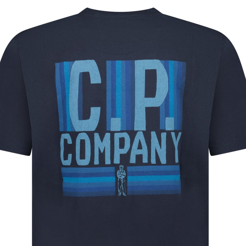 CP Company 30/1 Jersey British Sailor T-Shirt in Navy - Boinclo - Outlet Sale Under Retail