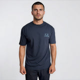 CP Company 30/1 Jersey Comfort Logo T-Shirt in Navy Blue - Boinclo - Outlet Sale Under Retail