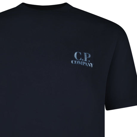 CP Company 30/1 Jersey Comfort Logo T-Shirt in Navy Blue - Boinclo - Outlet Sale Under Retail