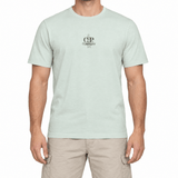 CP Company 30/1 Jersey Mini British Sailor Centred Logo T-Shirt in Misty Blue - Boinclo - Outlet Sale Under Retail