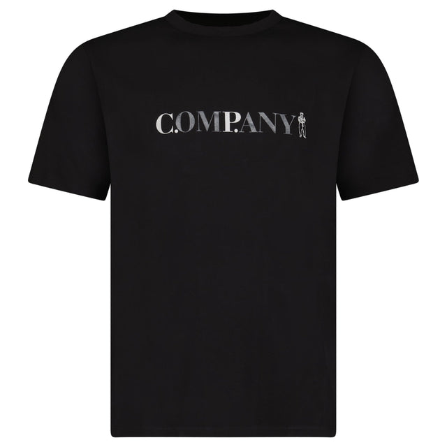 CP Company 30/1 Jersey Short Sleeve Chest Logo T-Shirt in Black - Boinclo - Outlet Sale Under Retail