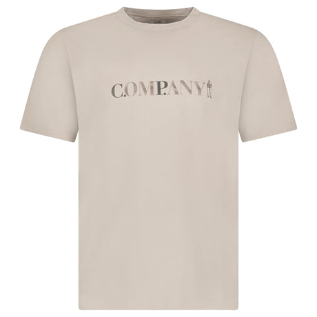 CP Company 30/1 Jersey Short Sleeve Chest Logo T-Shirt in Dove Grey - Boinclo - Outlet Sale Under Retail