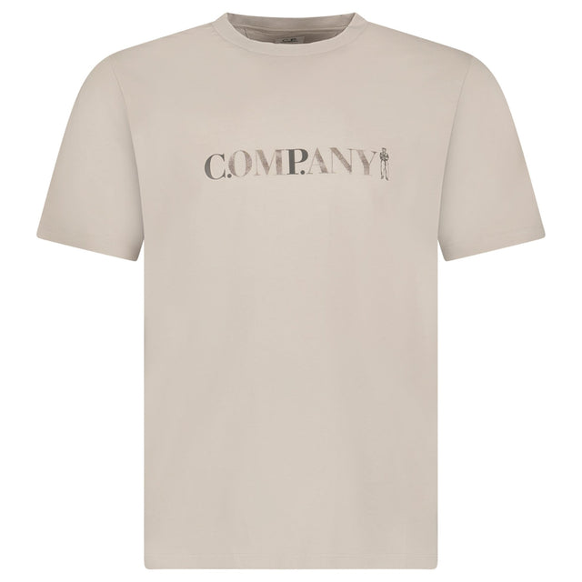 CP Company 30/1 Jersey Short Sleeve Chest Logo T-Shirt in Dove Grey - Boinclo - Outlet Sale Under Retail
