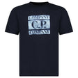 CP Company 30/1 Jersey Short Sleeve Faded Logo T-Shirt in Navy - Boinclo - Outlet Sale Under Retail