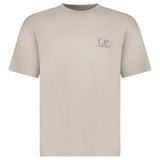 C.P. Company 30/1 Jersey Short Sleeve Left Chest Logo T-Shirt in Dove Grey - Boinclo - Outlet Sale Under Retail