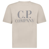 C.P. Company 30/1 Jersey Short Sleeve Left Chest Logo T-Shirt in Dove Grey - Boinclo - Outlet Sale Under Retail