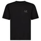 CP Company 30/1 Jersey Short Sleeve Logo T-Shirt in Black - Boinclo - Outlet Sale Under Retail