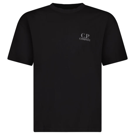CP Company 30/1 Jersey Short Sleeve Logo T-Shirt in Black - Boinclo - Outlet Sale Under Retail