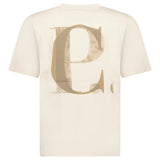 CP Company 30/1 Jersey Short Sleeve Logo T-Shirt in Frozen Dew Beige - Boinclo - Outlet Sale Under Retail