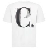 CP Company 30/1 Jersey Short Sleeve Logo T-Shirt in Gauze White - Boinclo - Outlet Sale Under Retail