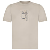 CP Company 30/1 Jersey Short Sleeve Printed T-Shirt in Dove Grey - Boinclo - Outlet Sale Under Retail