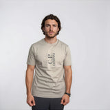 CP Company 30/1 Jersey Short Sleeve Printed T-Shirt in Dove Grey - Boinclo - Outlet Sale Under Retail