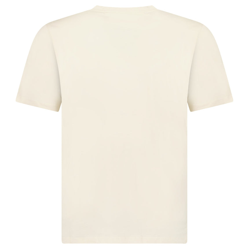 CP Company 30/1 Jersey Short Sleeve Printed T-Shirt in Frozen Dew Beige - Boinclo - Outlet Sale Under Retail