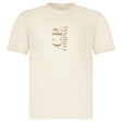 CP Company 30/1 Jersey Short Sleeve Printed T-Shirt in Gauze White - Boinclo - Outlet Sale Under Retail
