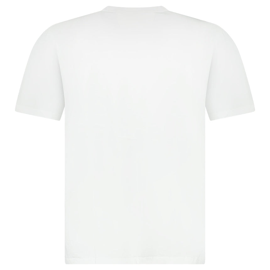 CP Company 30/1 Jersey Short Sleeve Printed T-Shirt in White - Boinclo - Outlet Sale Under Retail