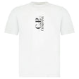 CP Company 30/1 Jersey Short Sleeve Printed T-Shirt in White - Boinclo - Outlet Sale Under Retail