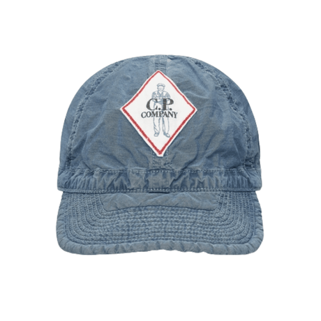 CP Company 50 Fili Cap in Stone Bleach Blue - Boinclo - Outlet Sale Under Retail