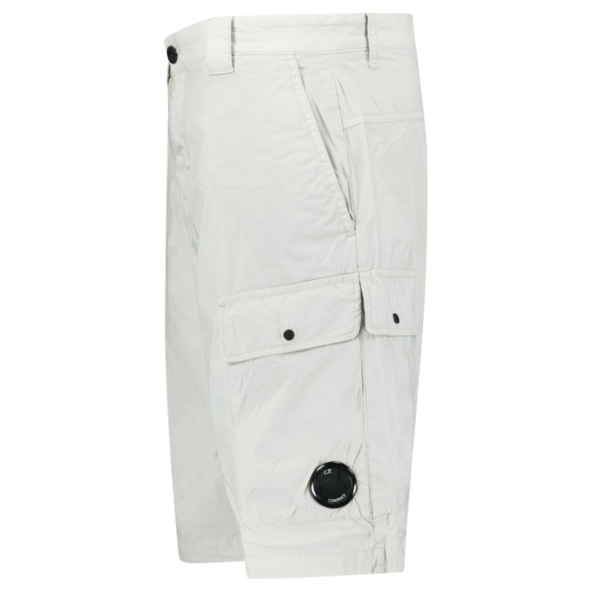 CP Company 50 Fili Lens Cargo Shorts in Blue Fox - Boinclo - Outlet Sale Under Retail