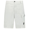 CP Company 50 Fili Lens Cargo Shorts in Blue Fox - Boinclo - Outlet Sale Under Retail